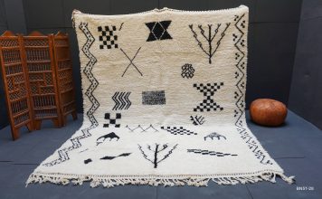 The traditional Moroccan carpet